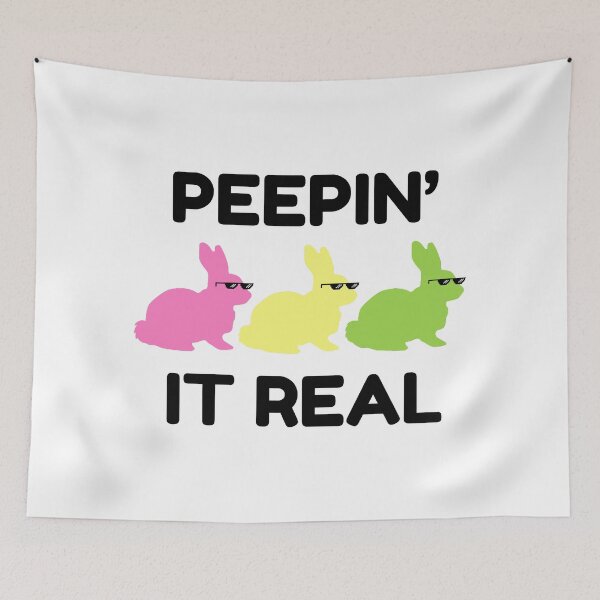 Aperçu de l'œuvre Peepin 'It Real Easter Sunday Bunny Cool Hip Hop créée et vendue par haselshirt.