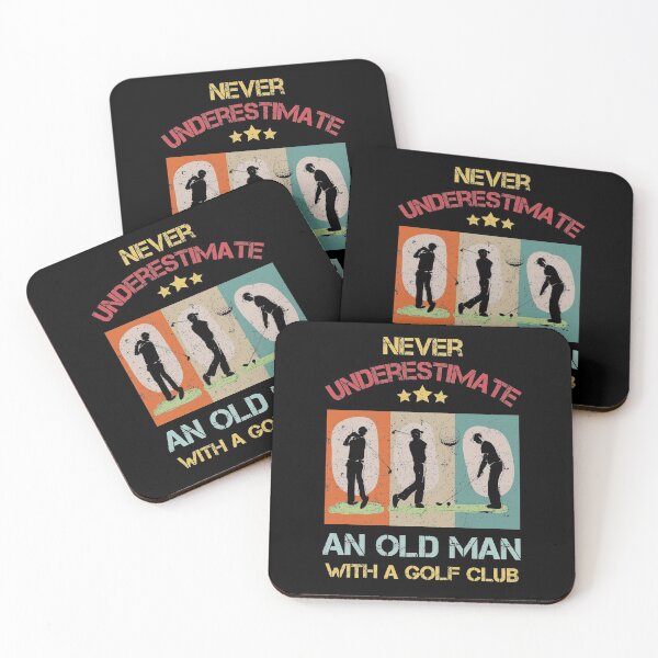 Item preview, Never underestimate an old man with a golf club  designed and sold by hasanmasud.