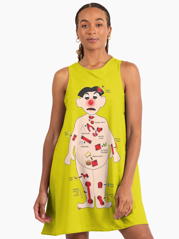 OPERATION board game man - raise a smile for those in hospital" A-Line Dress  for Sale by w1ckerman | Redbubble