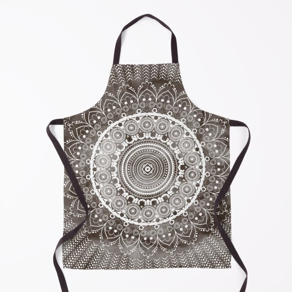 Item preview, Mandala marble brown white designed and sold by ChrissiCreation.