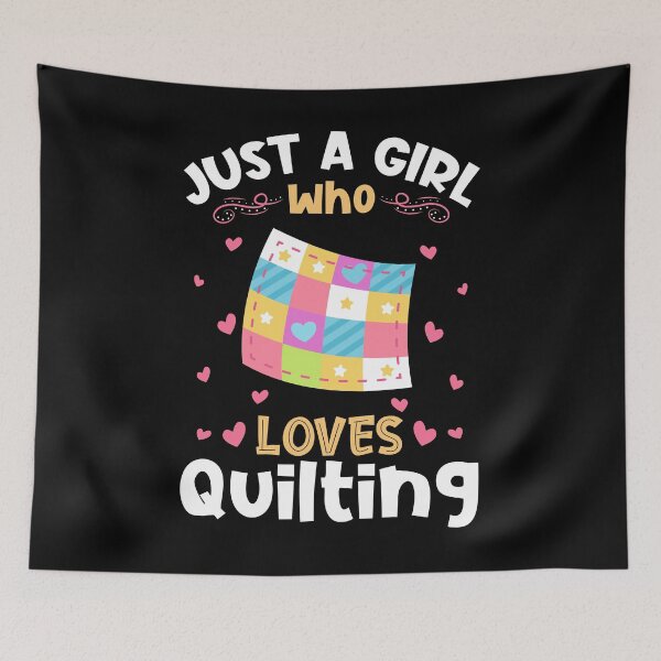 Item preview, Just a Girl who Loves Quilting designed and sold by Hananiah Merch.