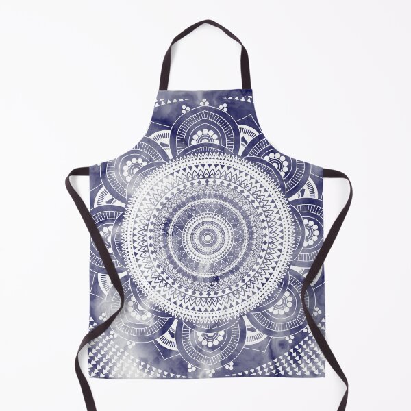 Item preview, Mandala marble blue white designed and sold by ChrissiCreation.