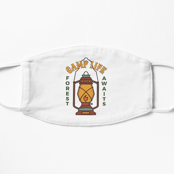 Love camp life? The Forest Awaits! | Camp Life Forest Awaits Outdoor Vacations Flat Mask
