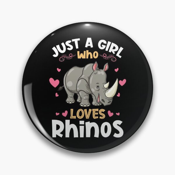 Item preview, Just a Girl who Loves Rhinos designed and sold by Hananiah Merch.