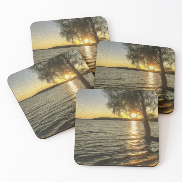 Item preview, Sunset over the lake designed and sold by ivanoel.