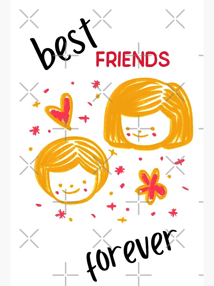 Best Friends Drawing Easy | Best Friends Forever | BFF Drawing | Rupar Rong  Pencil - YouTube
