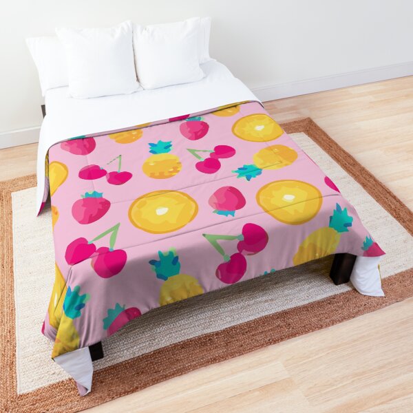 Seamless lime with leaf background Comforter