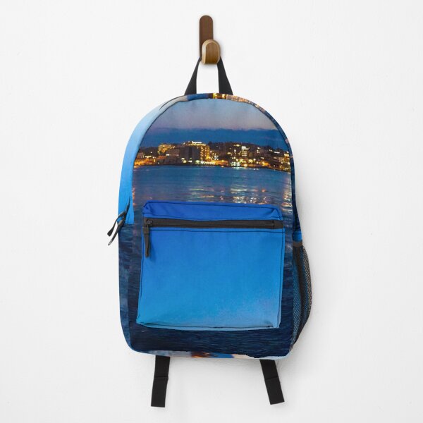 Item preview, Night time Heraklion, Crete island, Greece designed and sold by WanderlustBunny.
