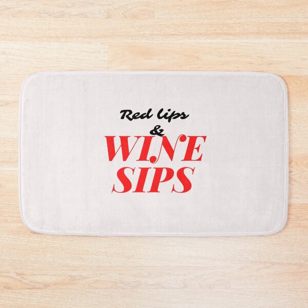 Item preview, Red lips and wine sips designed and sold by Asatsa.