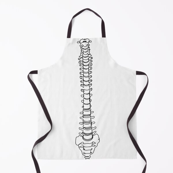 Item preview, spine one line drawing. Medical print designed and sold by OneLinePrint.