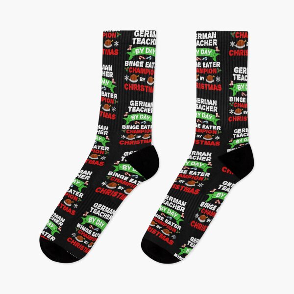 Item preview, German Teacher by day Binge Eater by Christmas Xmas designed and sold by losttribe.