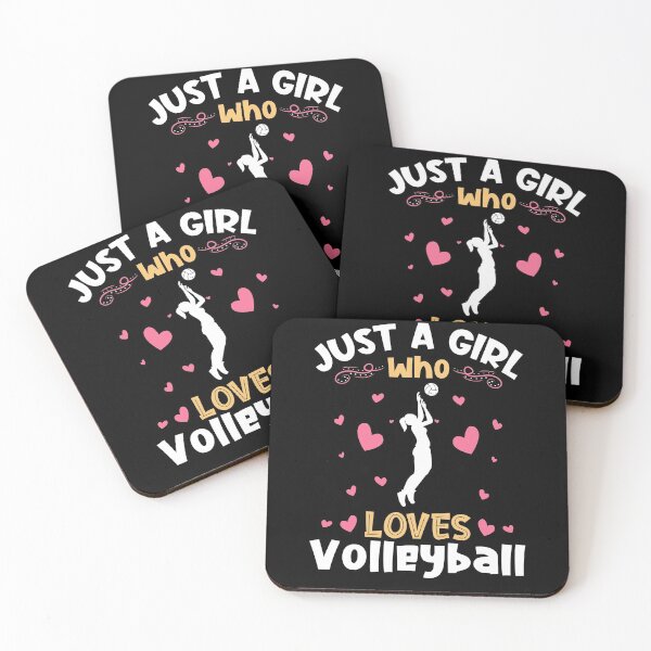 Item preview, Just a Girl who Loves Volleyball designed and sold by Hananiah Merch.