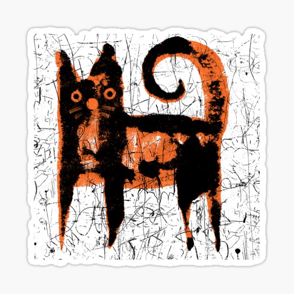 Alley Cat 1 Sticker