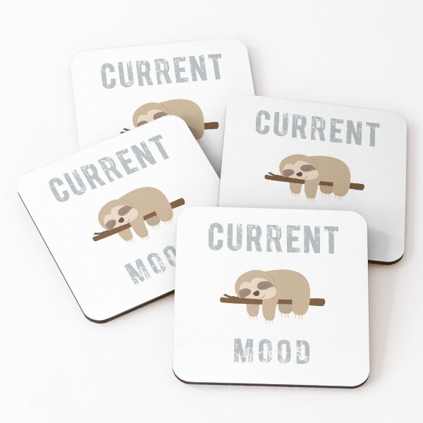 Item preview, Current Mood Lazy Sloth Sleeping designed and sold by masterbones.