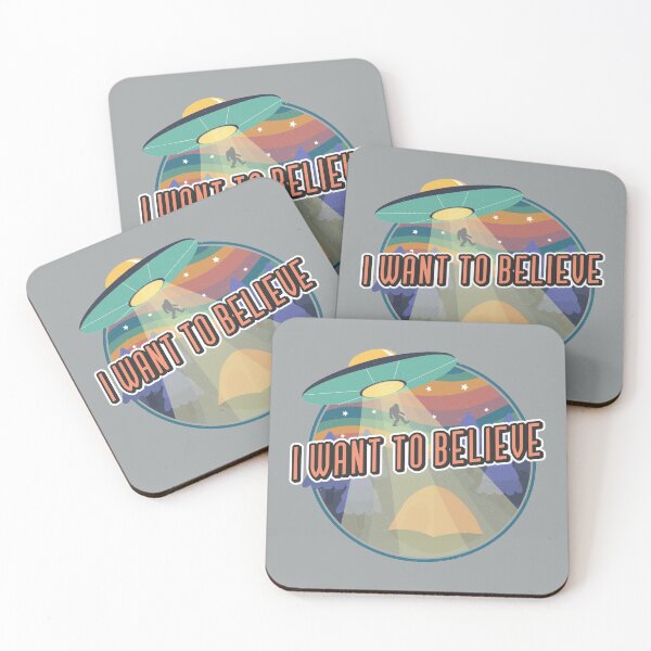 Item preview, "I want to believe" UFO gift - Funny abduction vintage design designed and sold by TamGustam.