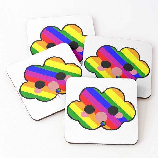 Item preview, PRIDE- LGBT- Rainbow Kawaii Cloud- Candyfloss designed and sold by VtheArtist.