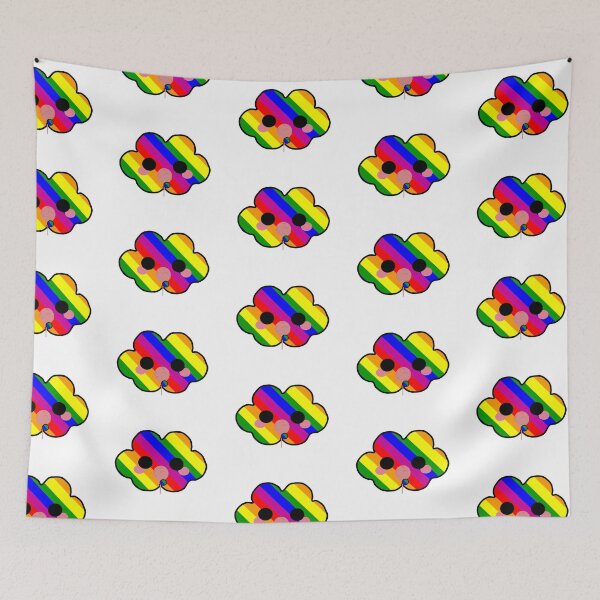 Item preview, PRIDE- LGBT- Rainbow Kawaii Cloud- Candyfloss designed and sold by VtheArtist.