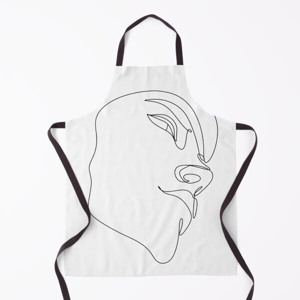 Item preview, Face of beautiful girl line drawing designed and sold by OneLinePrint.