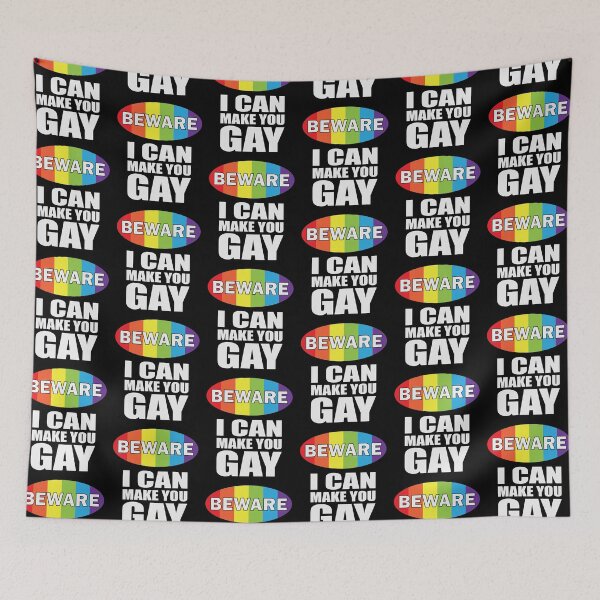 Item preview, BEWARE - I CAN MAKE YOU GAY designed and sold by Dwarf-Monkey.