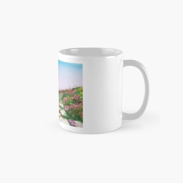 Mountainous landscape with watercolor Classic Mug