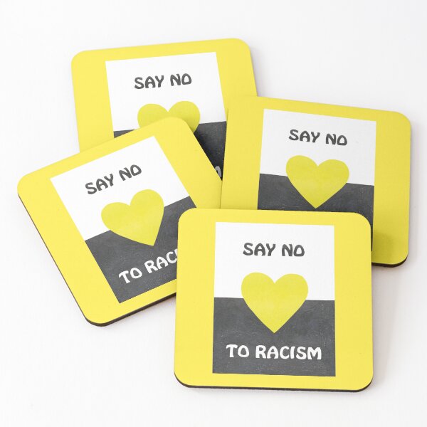Item preview, SAY NO TO RACISM_Herz designed and sold by Zimart.