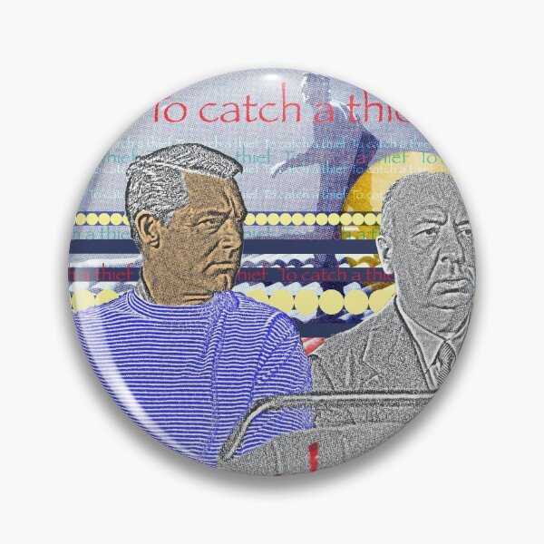Item preview, Alfred Hitchcock, To catch a thief collage designed and sold by Mauswohn.