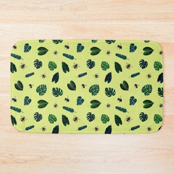 Item preview, Bees and tropical leaves designed and sold by emilymaydesigns.
