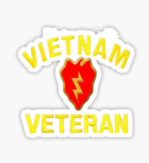 25th Infantry Div. Vietnam Veteran T-shirt Sticker
