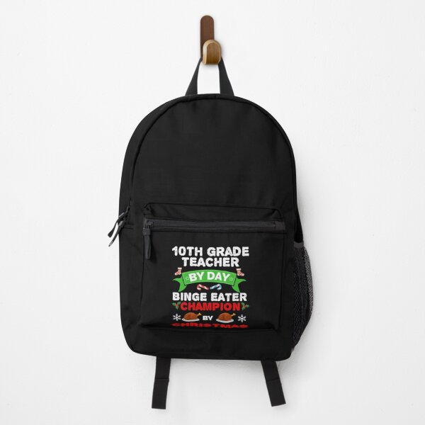 Item preview, 10th Grade Teacher by day Binge Eater by Christmas Xmas designed and sold by losttribe.