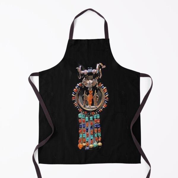 Item preview, Boucle d'oreille oreille incrustée en or arbore la figurine de Toutânkhamon en cornaline entre deux uraeus (cobras dressés) de Toutânkhamon par Okaio Créations Olavia&Olao 2019 designed and sold by o.okaïo.