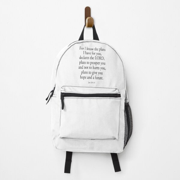 BIBLE. For I know the plans I have for you... Backpack