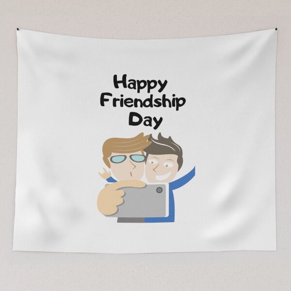 Artikelvorschau, Happy Friendship Day Zitat Freunde Selfie entworfen und verkauft von OneTimeEngineer.