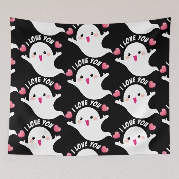 Item preview, cute ghost halloween i love you  designed and sold by dogan ksa.