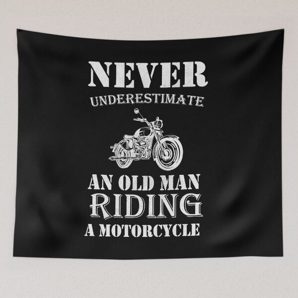 Item preview, Motorcyling old man designed and sold by 71lines.