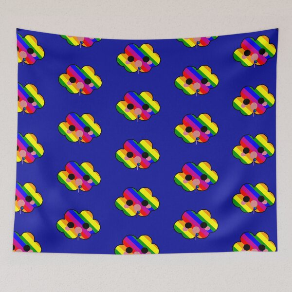 Item preview, PRIDE- LGBT- Rainbow Kawaii Cloud- Candyfloss (Blue) designed and sold by VtheArtist.