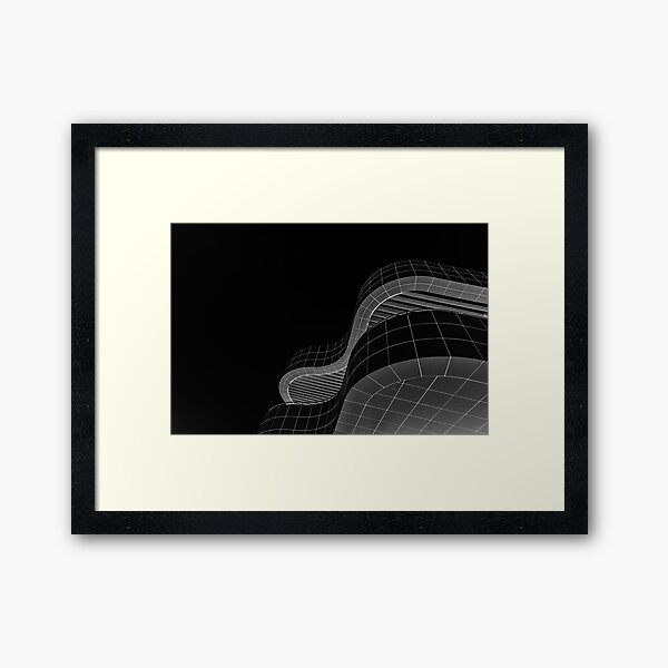 Getty Black and White Abstract number 2 Framed Art Print