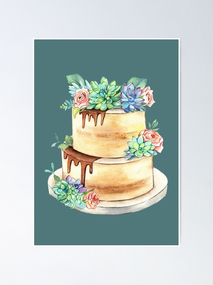 Succulent Layer Cake - Classy Girl Cupcakes
