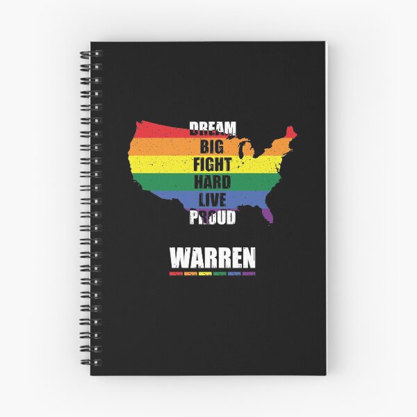 Item preview, Dream Big Fight Hard Live Proud - Warren 2020 President LGBT designed and sold by Dressed For  Duty.