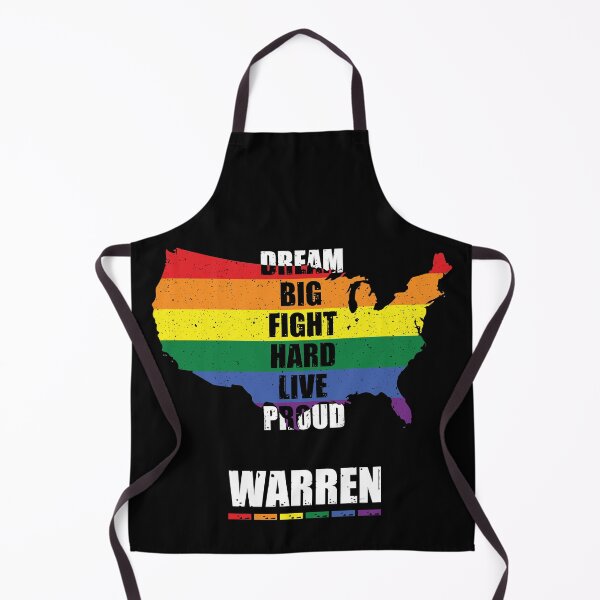 Item preview, Dream Big Fight Hard Live Proud - Warren 2020 President LGBT designed and sold by Dressed For Duty.
