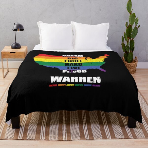 Item preview, Dream Big Fight Hard Live Proud - Warren 2020 President LGBT designed and sold by Dressed For Duty.