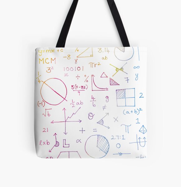 Math formulae (white) All Over Print Tote Bag