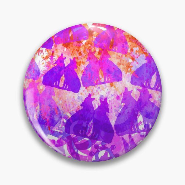Item preview, Many More Wolves and Many More Mandalas in Purple, Orange, Pink designed and sold by WatersEdgeGal.