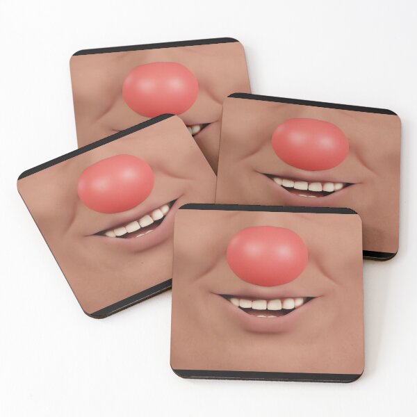 Item preview, happy smile with a big red nose designed and sold by DottedYeti.