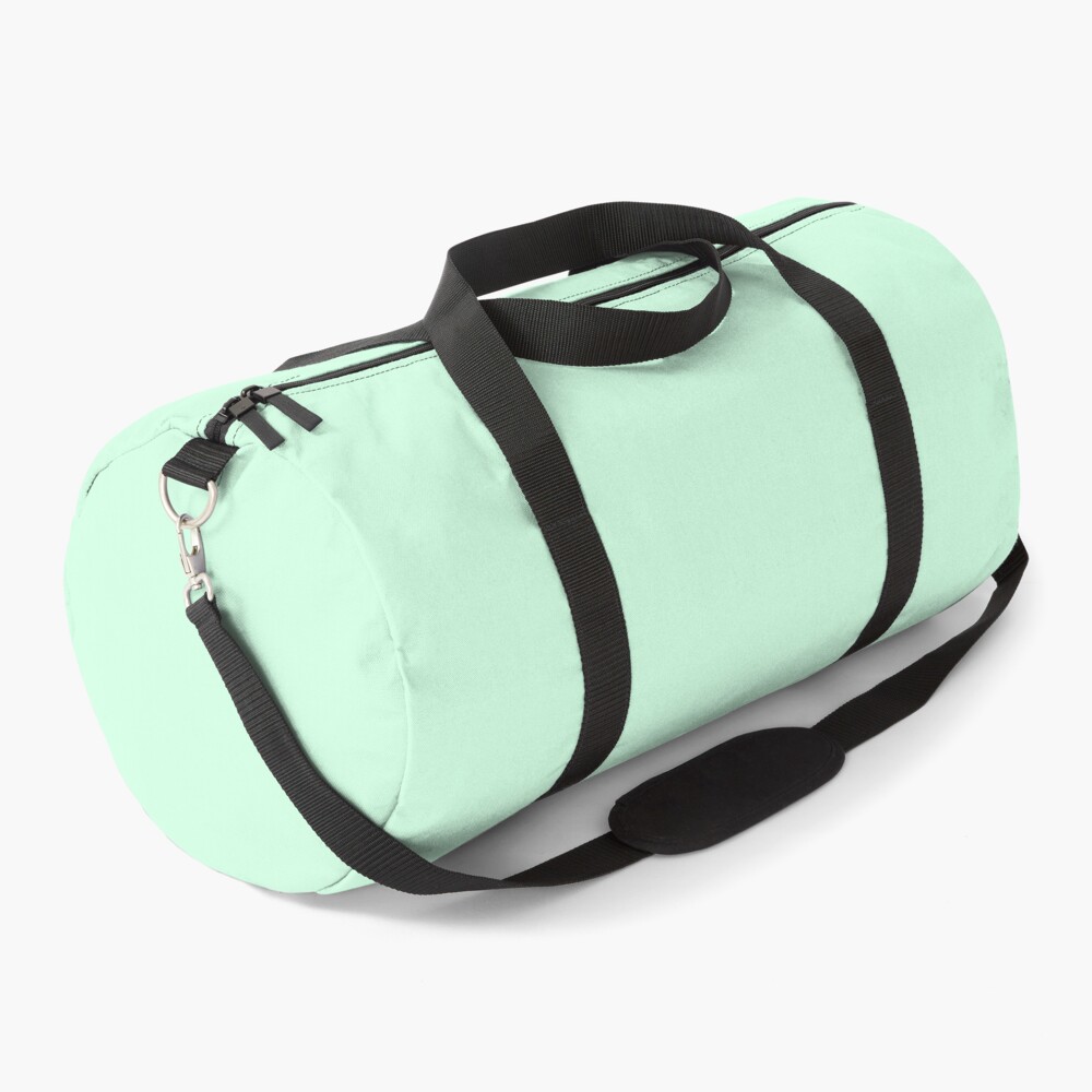 Pale Green Summermint Pastel Green Mint Duffle Bag