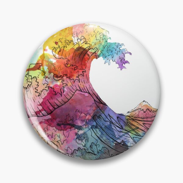 Item preview, Watercolor waves designed and sold by YeetMeToDaMoon.