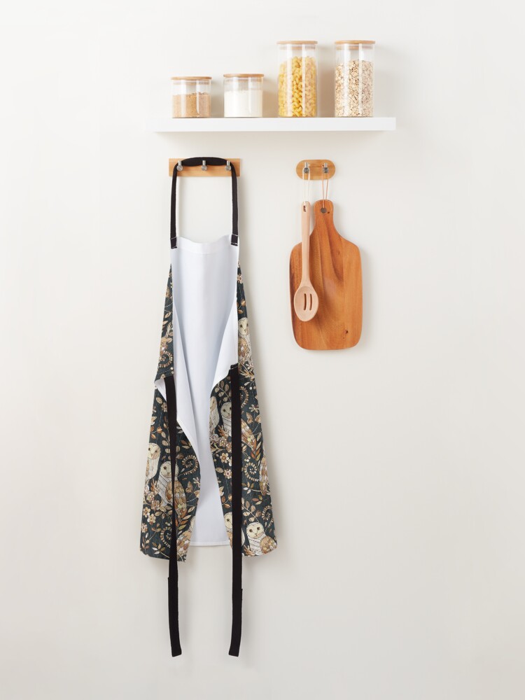 Alternate view of Wooden Wonderland Barn Owl Collage Apron