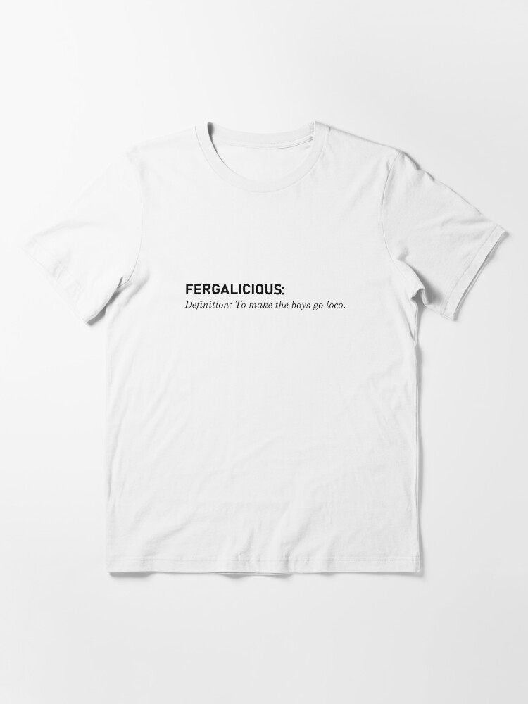 Alternate view of Fergalicious, Definition - Fergie Design Essential T-Shirt