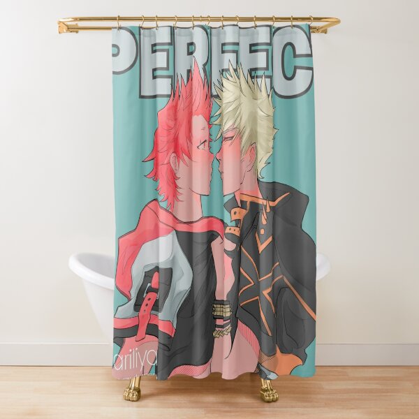 Bnha Mha Kiribaku Kirishima Bakugou My Hero Academia Shower Curtains ...