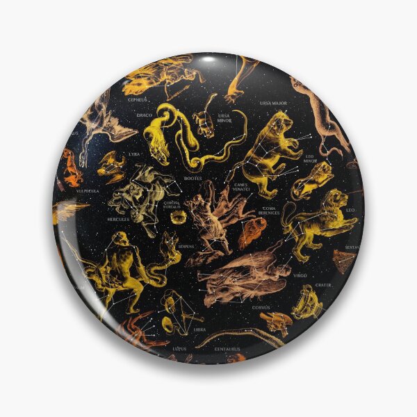 Item preview, Northern Constellations Map (orange!) designed and sold by Pablo Carlos Budassi.