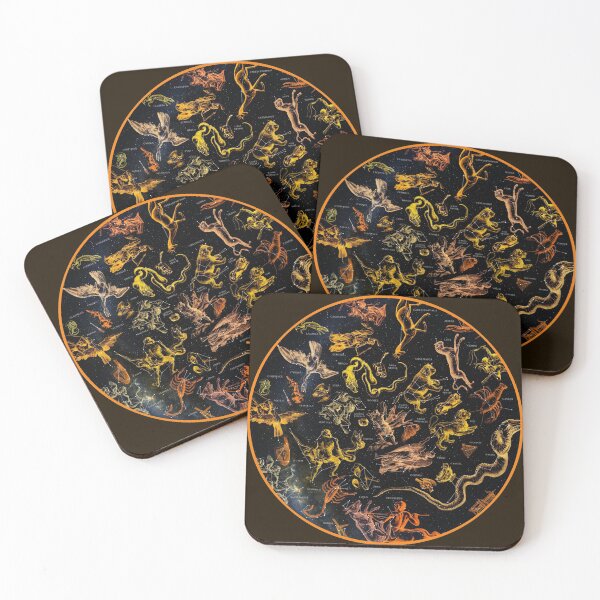 Item preview, Northern Constellations Map (orange!) designed and sold by Pablo Carlos Budassi.